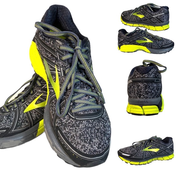 Brooks Adrenaline GTS 17 BLACK/NEON 7.5 🚩CLEARANCE 🚩 - Picture 7 of 7